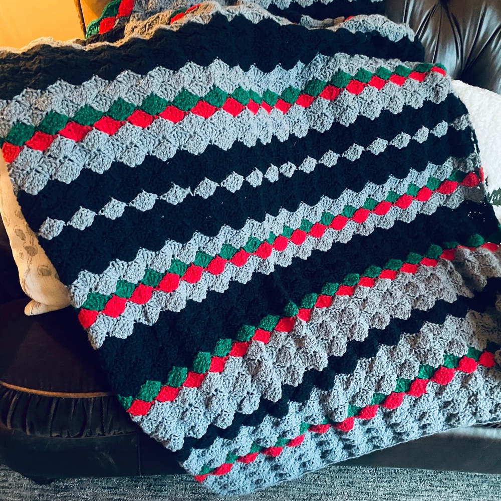 Cozy new handmade Crochet Blanket